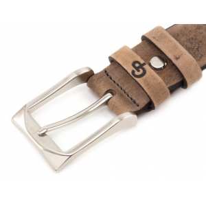 Кожаный ремень Affari, тертый шоколад