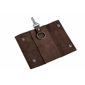 Ключница Grande Pelle на кнопках, глянец, шоколад 