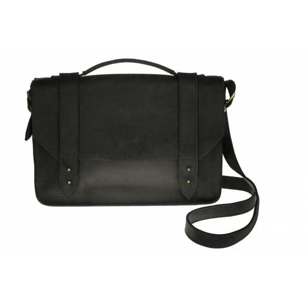 Портфель, чорний, 28х36 см.