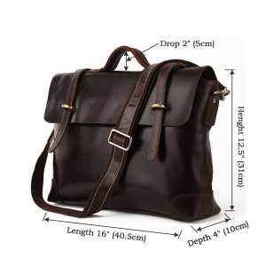 Мужской кожаный портфель TIDING BAG 7082C