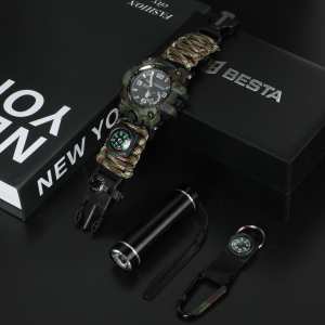 Чоловічі годинники Besta Box Military Light подарунковий набір, з компасом