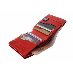 Портмоне Lettera з монетницею, червоний.