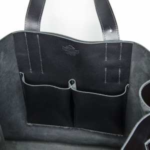 Жіноча шкіряна сумка шопер Grande Pelle чорна (771210)