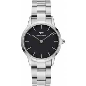 Годинник Daniel Wellington DW00100206 Iconic Link 32 Silver Black