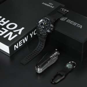Чоловічі годинники Besta Box Peremoga Set подарунковий набір, з компасом