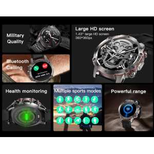 Розумний годинник Smart Hardy AK56 Rubber Black