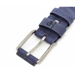 Кожаный ремень Grande Pelle Calvin, индиго