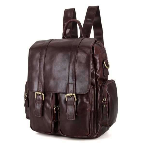Рюкзак кожаный TIDING BAG 7123C-1