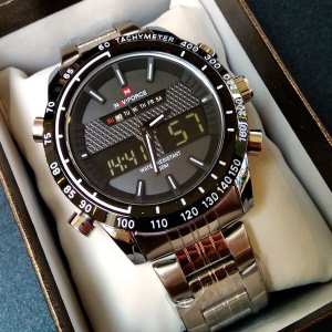 Мужские часы Naviforce Army Silver