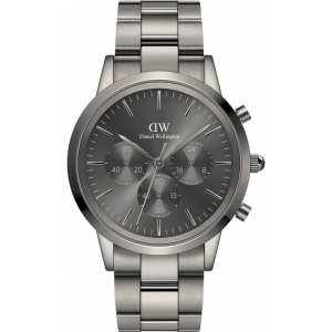 Годинник Daniel Wellington Iconic Chronograph Link Graphite GM DW00100643
