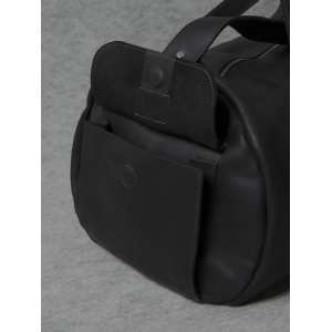 Сумка дорожная Grande Pelle, черная, 25х55х30 см