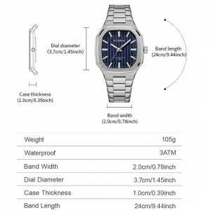 Годинник Curren Quadro