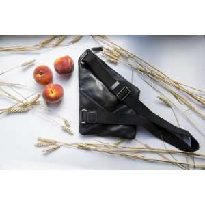 Мужская сумка-кобура Grande Pelle, глянец черная