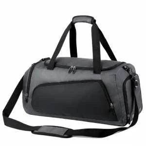 Дорожная сумка серая текстильная Confident TB8-T17G