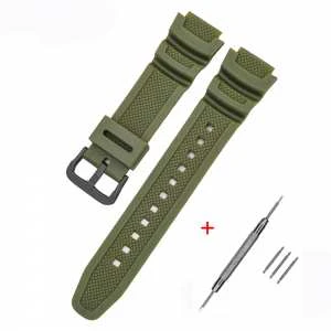 Ремешок для Casio G-Shock AE-1000/1200 Army Green BK