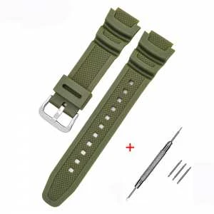 Ремешок для Casio G-Shock AE-1000/1200 Army Green SI