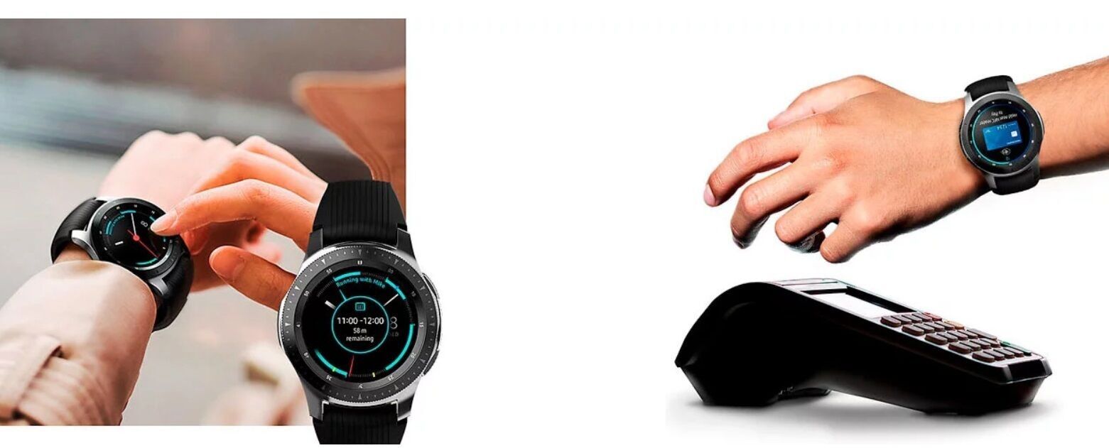 Galaxy watch оплата. Умные часы Samsung Galaxy watch, Silver+Black. Оплата часами самсунг. Оплата часами Samsung Galaxy watch. Оплачивать с помощью часов.