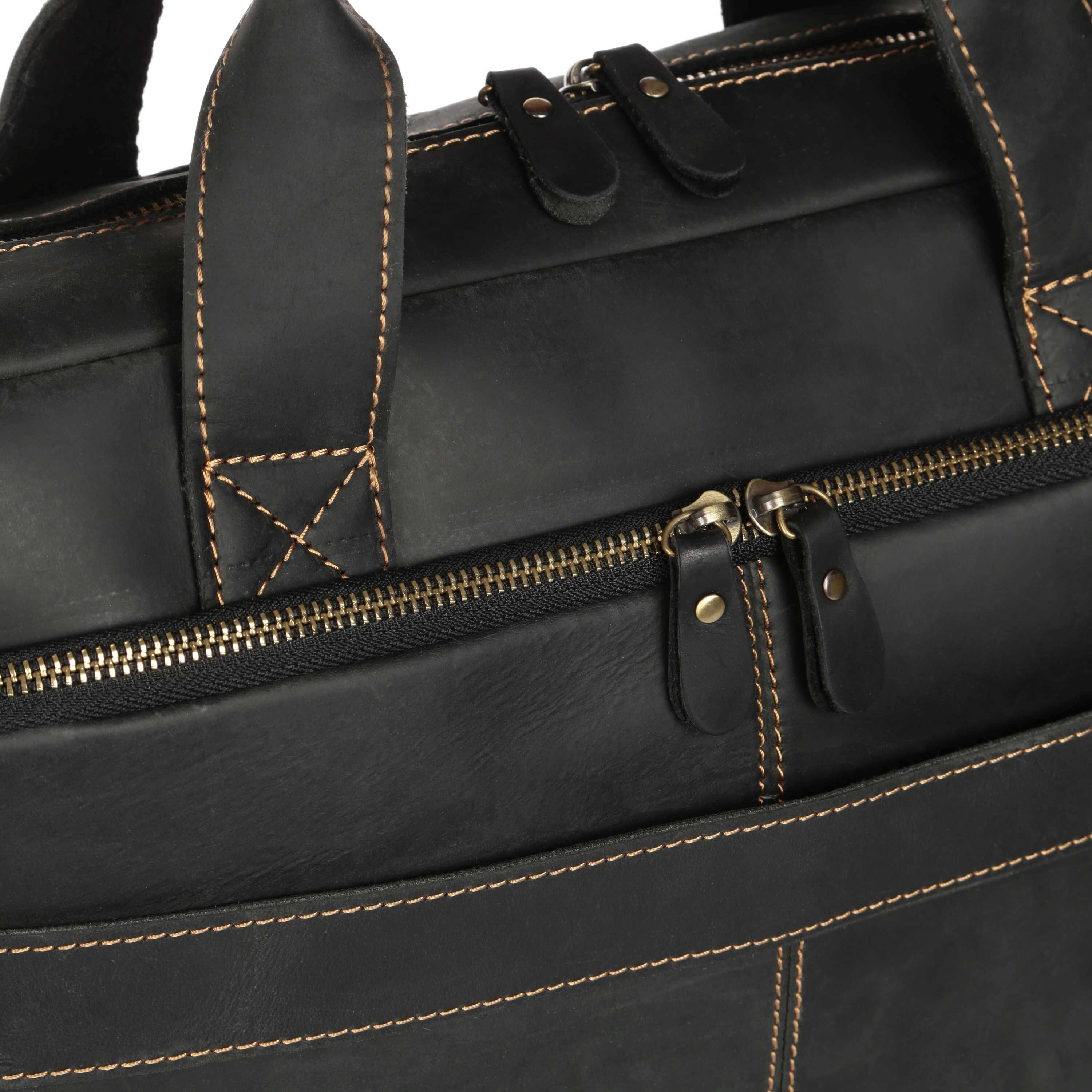 Деловая мужская кожаная сумка для ноутбука и документов Tiding Bag ...